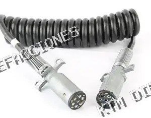 CABLE MACHO 7 POLOS NEGRO SIN ABS