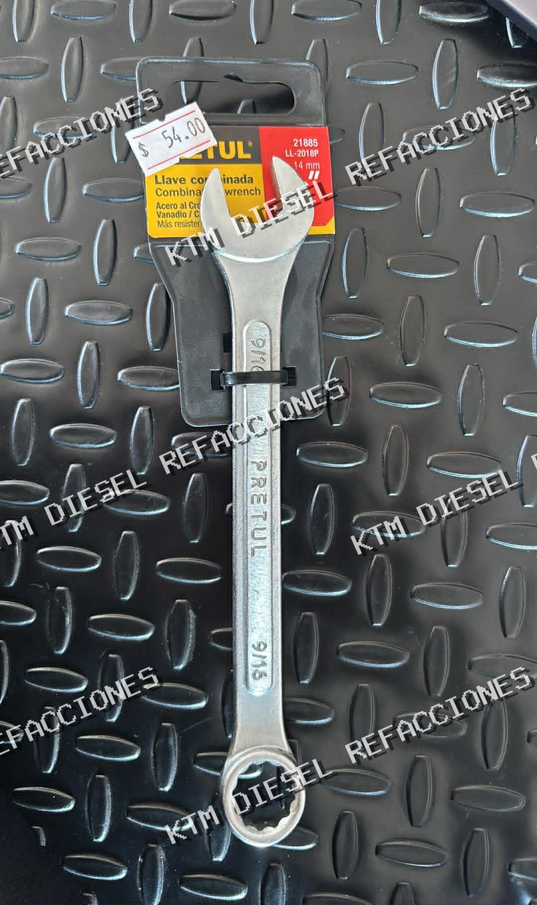 LLAVE COMBINADA 9/16 PRETUL