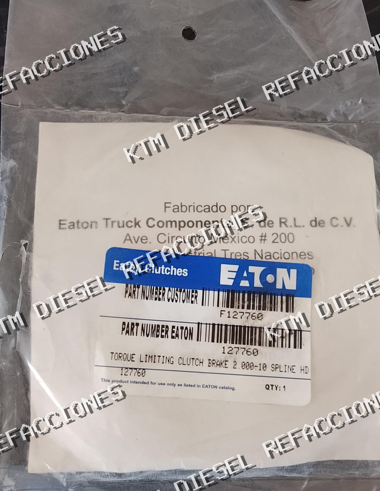 DISCO PARO DE CLUTCH 127760X-2 SPIC