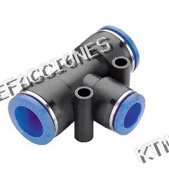 CONEXION RAPIDA EN TEE 3/8 PLASTICO