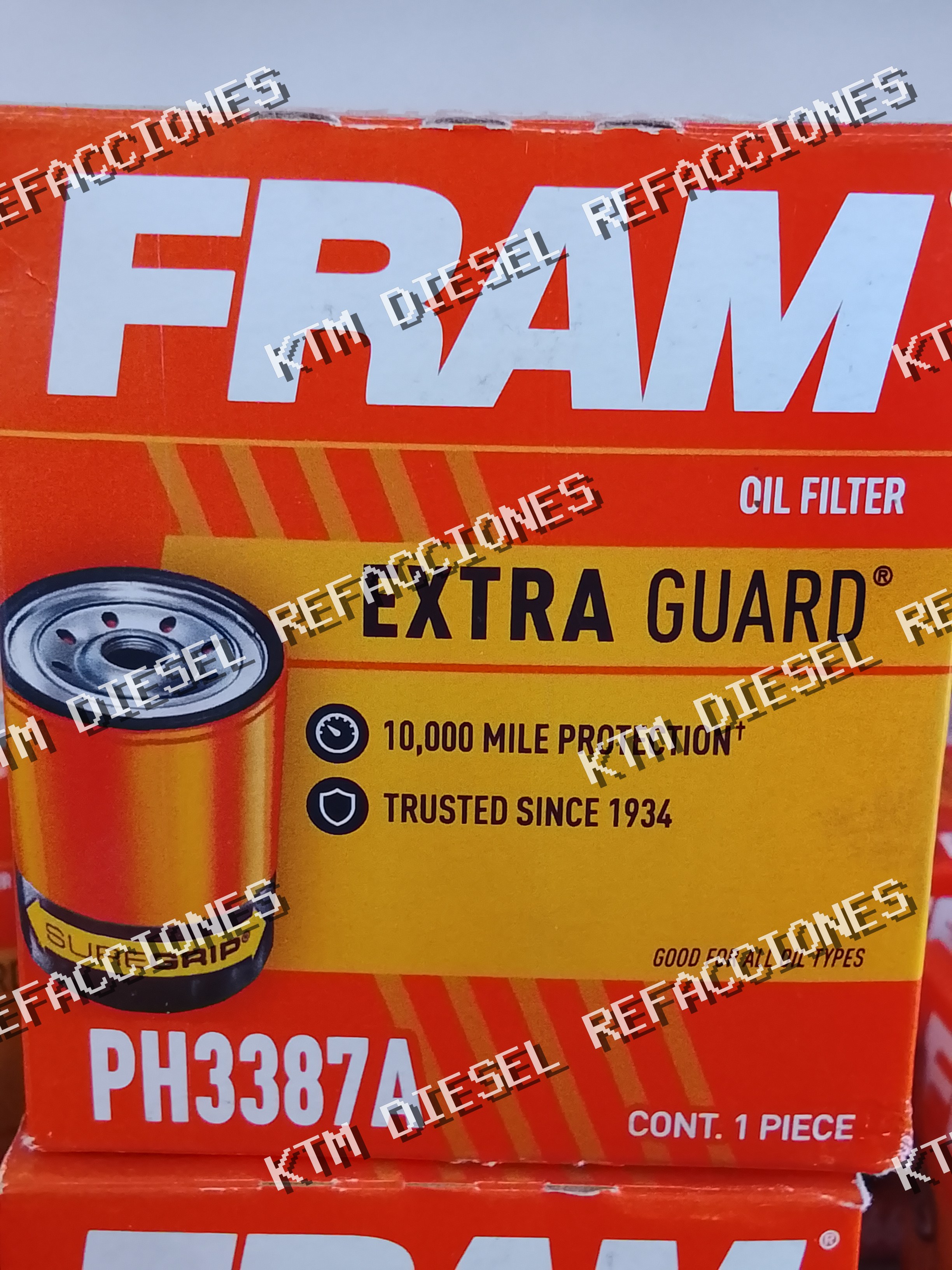 FILTRO DE ACEITE FRAM PH3387A