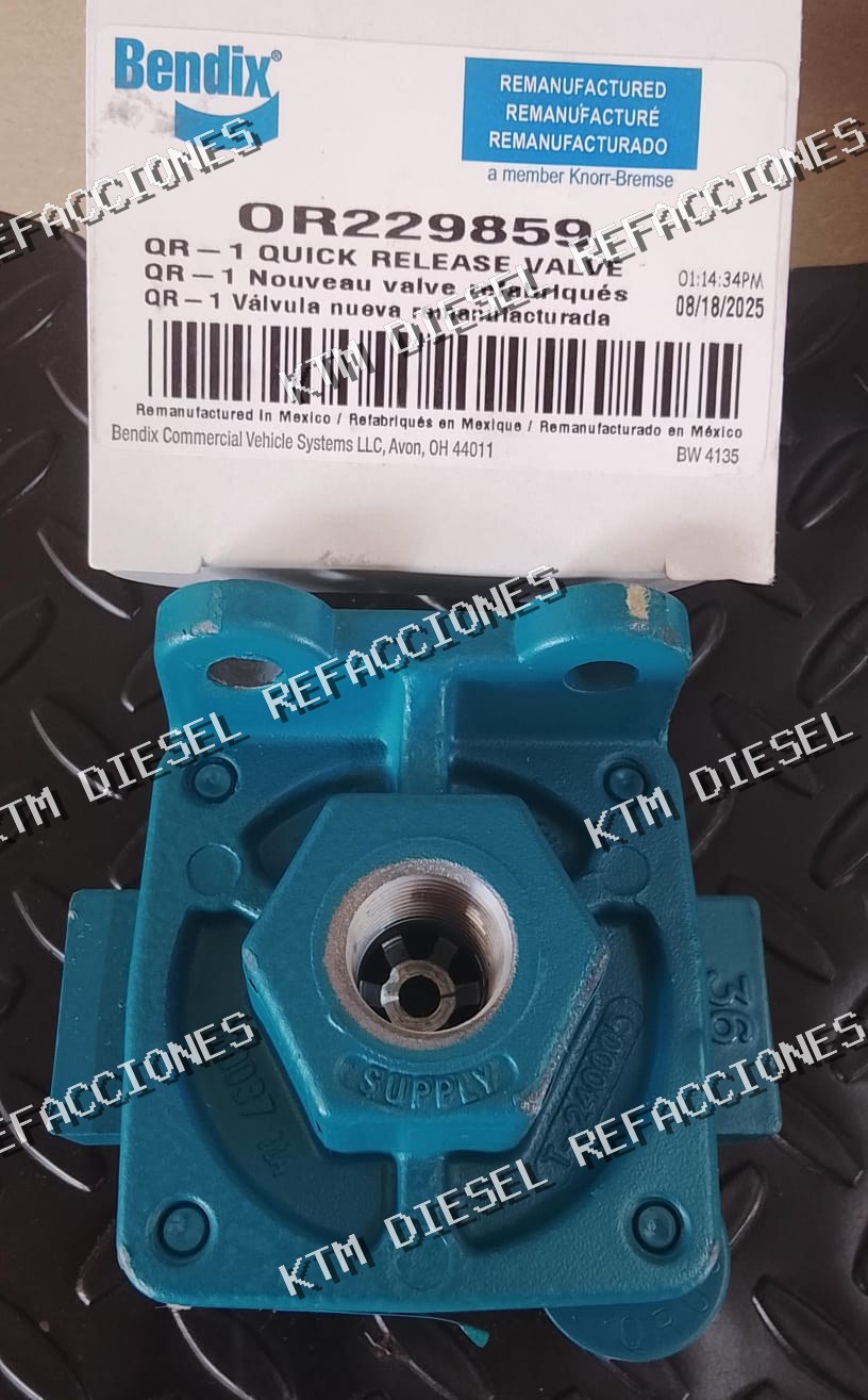 VALVULA DE ESCAPE RAPIDO QR-1 BENDIX