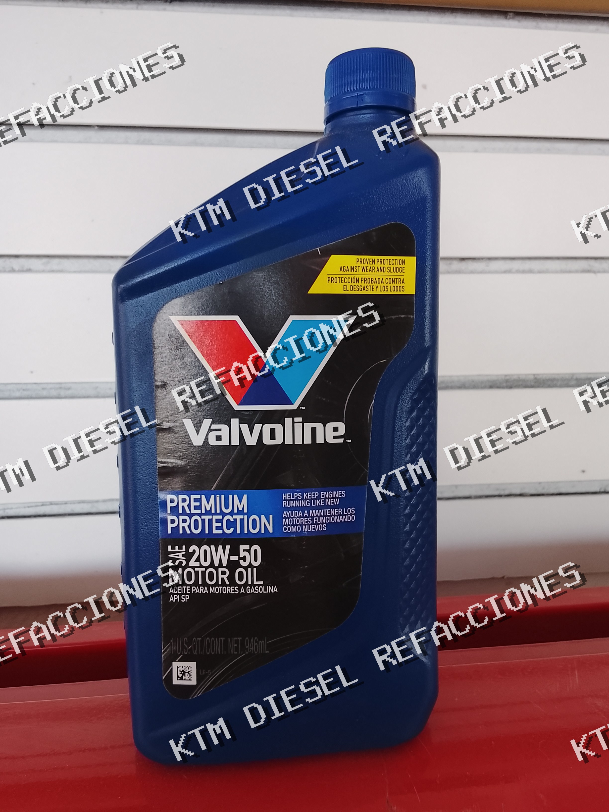 ACEITE DE MOTOR A GASOLINA API SP SAE 20W50 946ML
