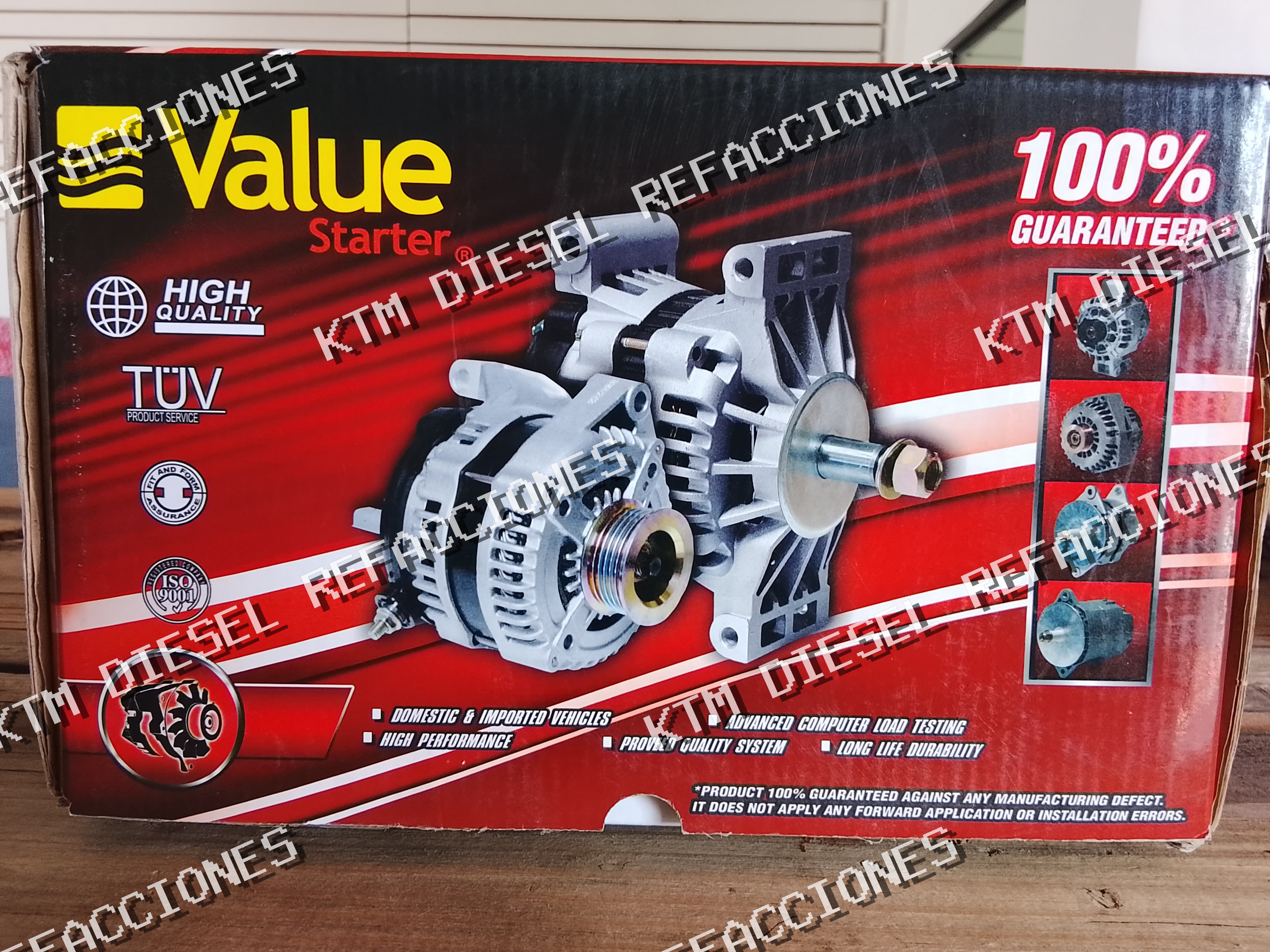 ALTERNADOR AUTOMOTRIZ DELCO 21SI SAEJ 180BI 12V 130AMP VALUE STARTER 0166500