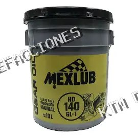ACEITE DE TRANSMISION Y DIFERENCIALES SEA 140 GL-1 MEXLUB 19LT