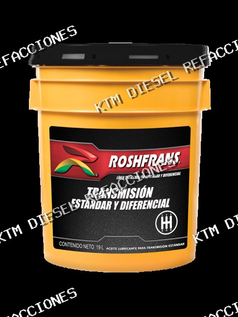 ACEITE TRANSMISION Y DIFERENCIALES SUPER GEAR OIL API GL-5 SAE 80W90 ROSHFRANS 19LT