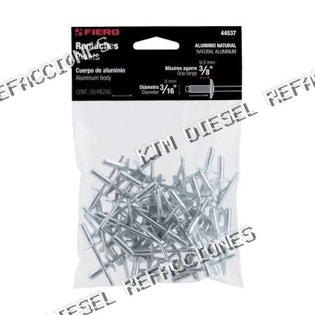REMACHES CUERPO DE ALUMINIO 3/16 X 3/8 AGARRE 50PZ FIERO 