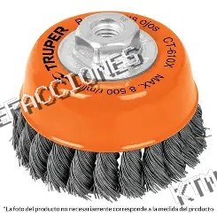 CARDA COPA ALAMBRE TRENZADO