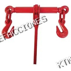 GATA TENSORA MATRACA ROJA GANCHOS 3/8 X 1/2