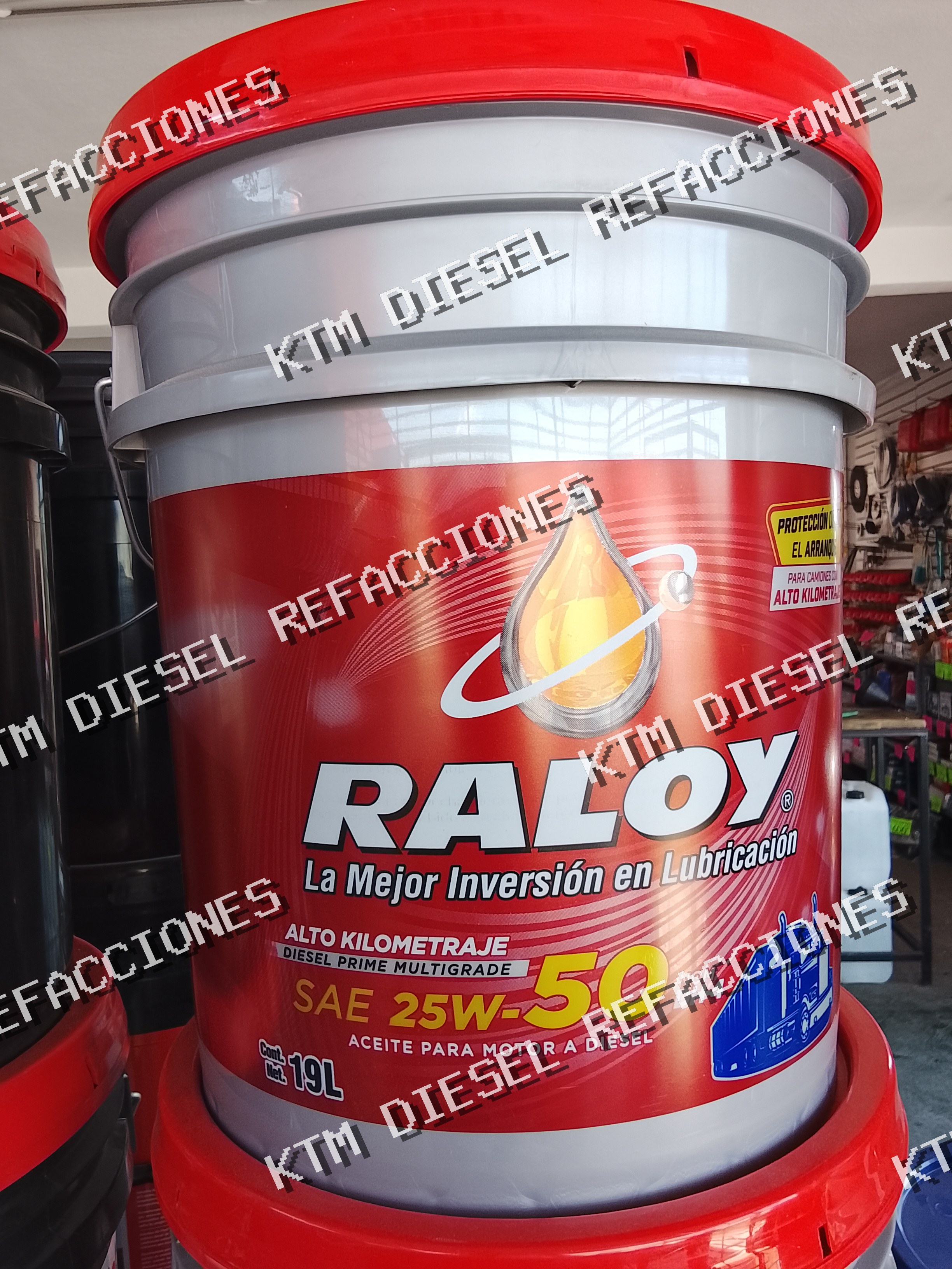 ACEITE DE MOTOR DIESEL SAE 25W50 RALOY 19LT