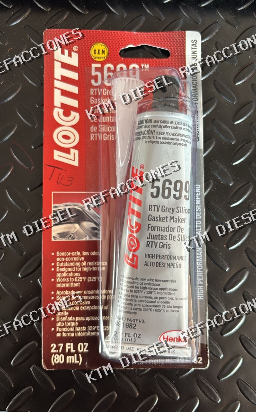 SILICON LOCTITE 5699 RTV GRIS 80ML
