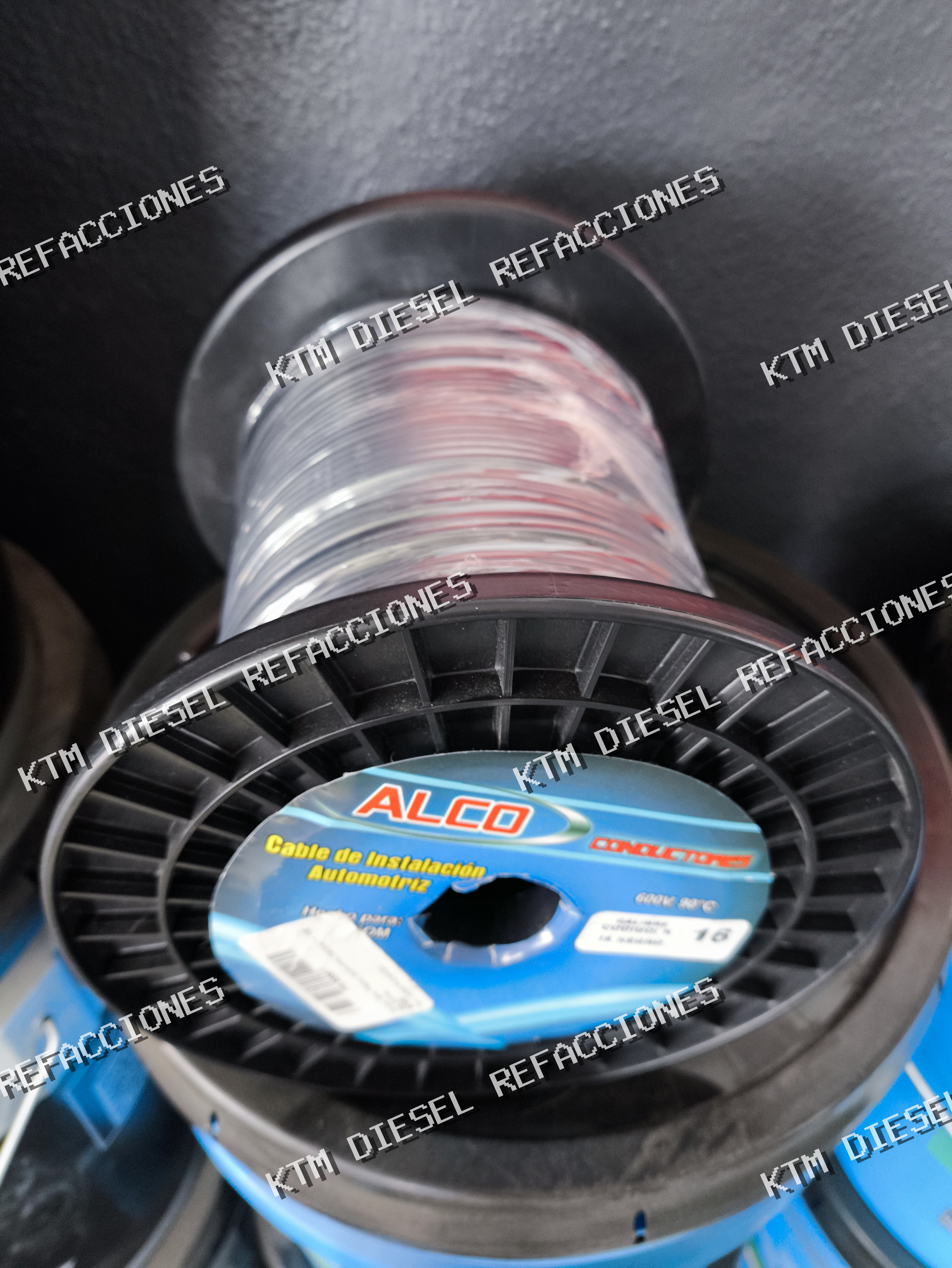 CABLE DE INSTALACION AUTOMOTRIZ NEGRO cal 16 ALCO
