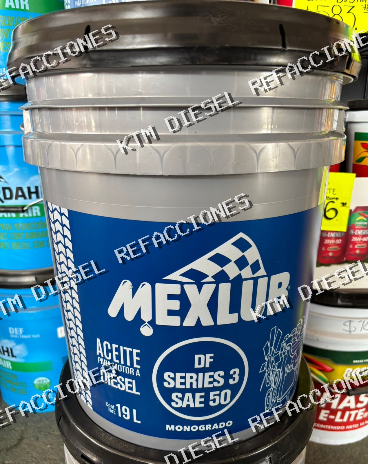 ACEITE DE MOTOR DF MEXLUB SERIES 3 SAE 50 MONOGRADO 19LT