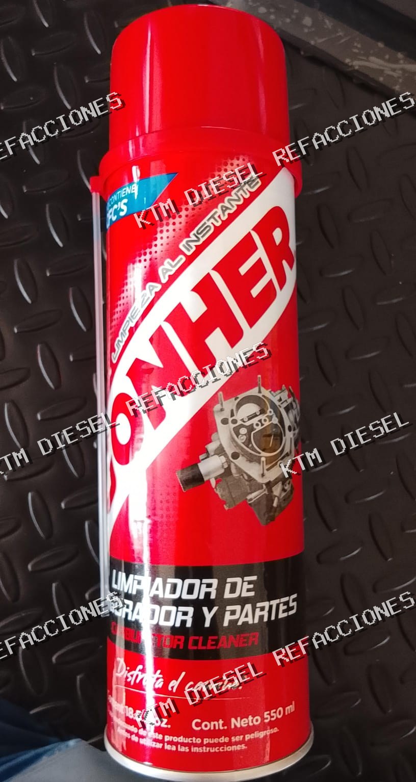 LIMPIADOR DE CARBURADORES Y PARTES GONHER 550ML