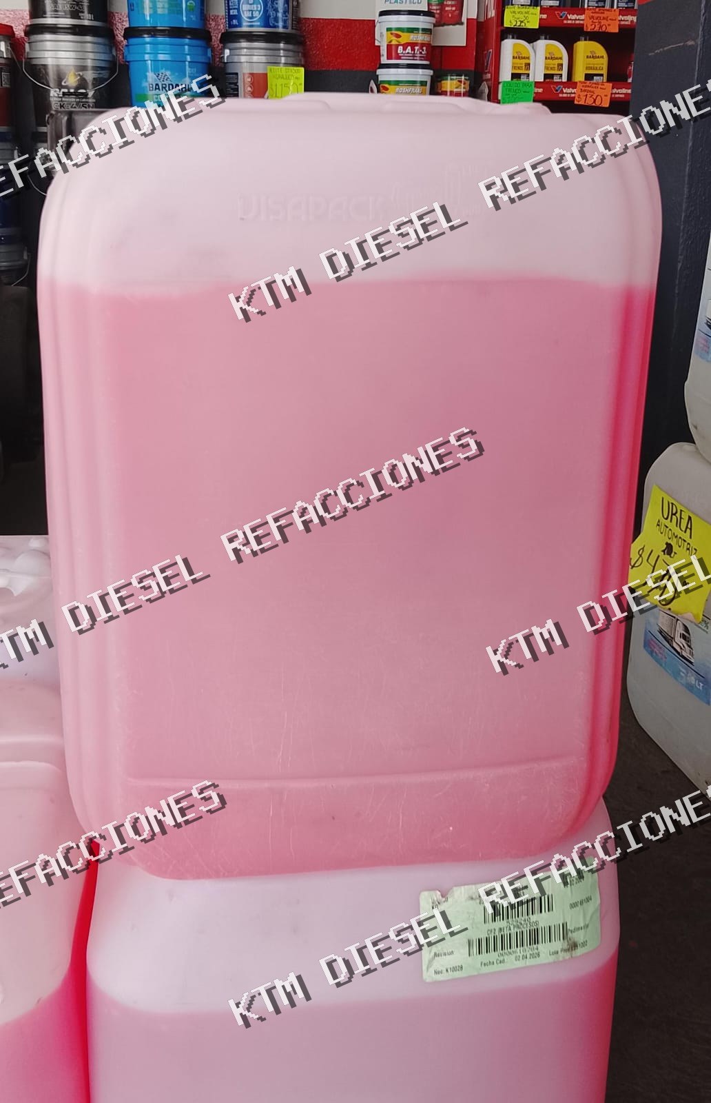 GARRAFA DE ANTICONGELANTE ROSA 20LT