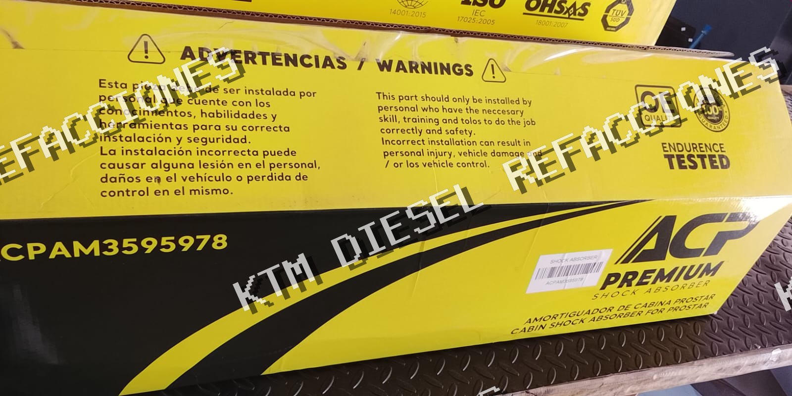 AMORTIGUADOR CON BOLSA DE AIRE ACP
